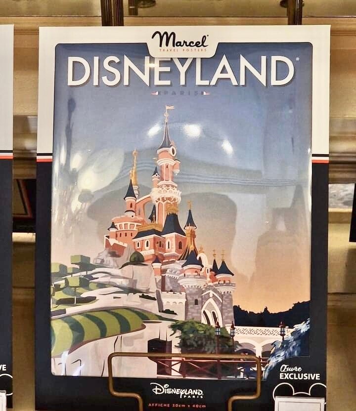 Marcel Travel poster - Disney Castle - Disneyland Paris | Magical