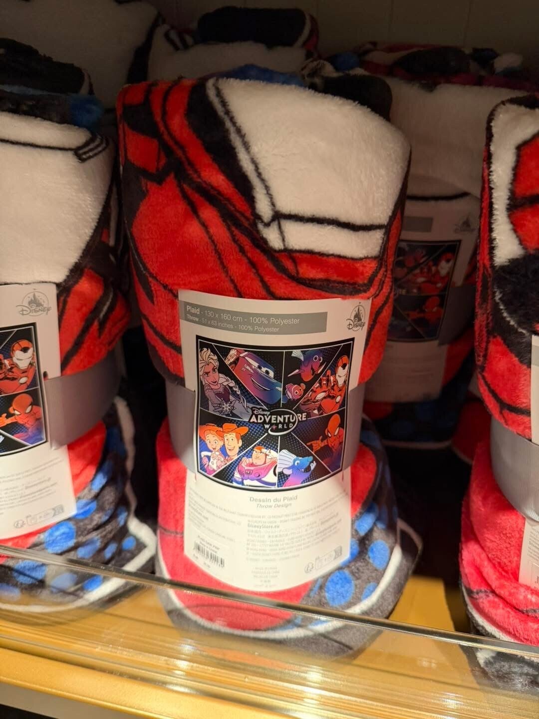 Plaid 100% polyester 130 x 160cm - Adventure World - DLP