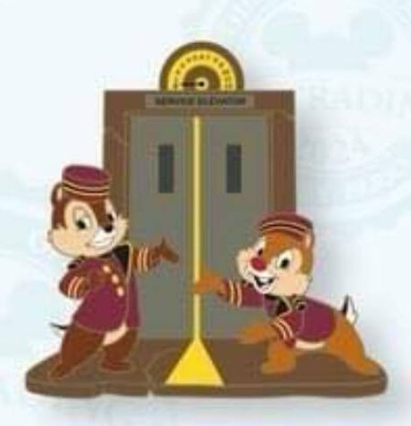 Chip dale & tower terror pin - October - Disneyland Paris