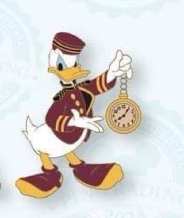 Donald duck tower terror pin - October - Disneyland Paris