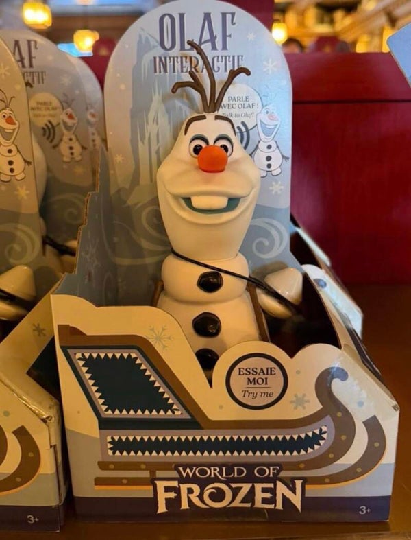 interactive Olaf shoulderpal - World Of Frozen - DLP