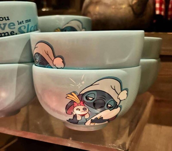 Stitch bowl - if you love me let me sleep - Disneyland Paris