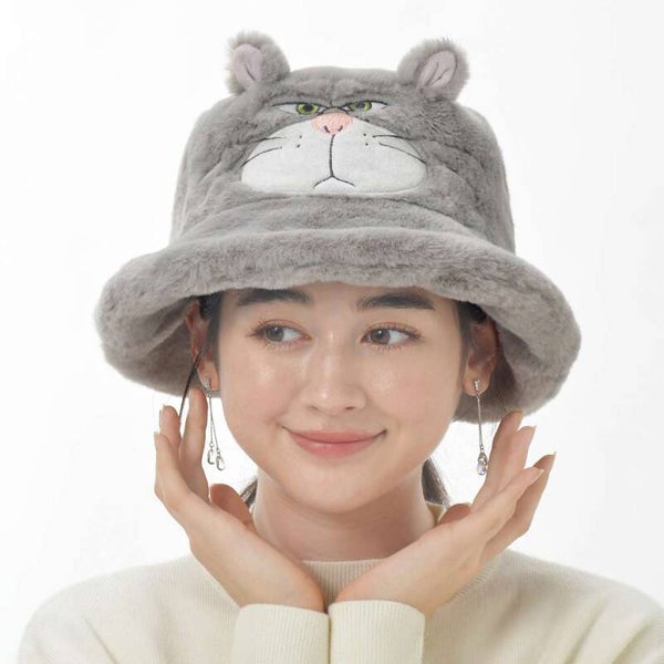 Lucifer winter park fluffy bucket hat - 59cm - Disney Japan