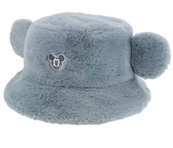 mickey grey fluffy hat adults - Tokyo Disneyland