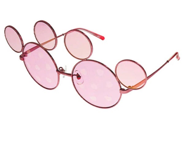 Mickey glasses pink hearts - adults - TOKYO DISNEYLAND