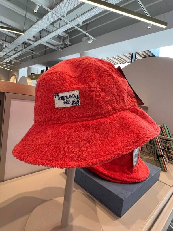 Stitch summer red fluffy bucket hat - Disneyland Paris