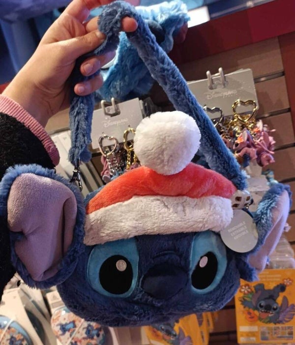 Fluffy stitch christmas handbag - Disneyland Paris