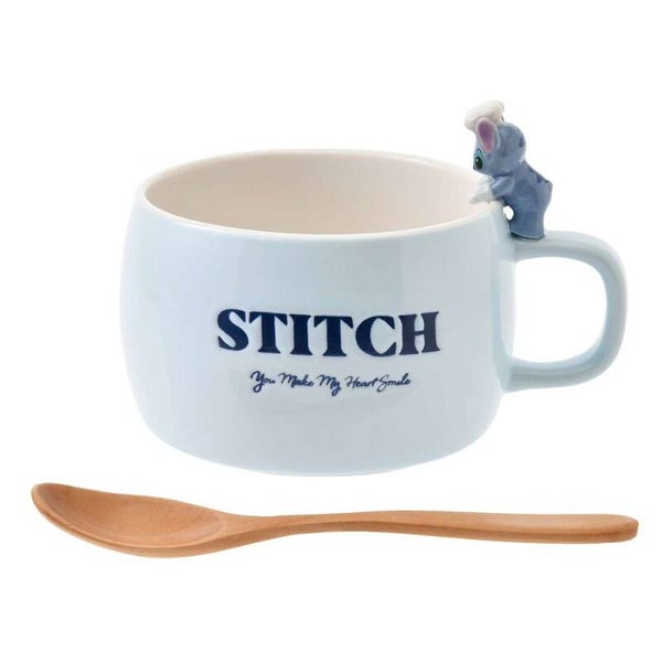 Stitch holiday mug with spoon - Disney Japan
