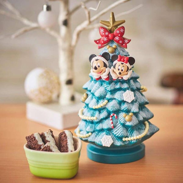Mickey & minnie christmas tree candy box - Disney Japan