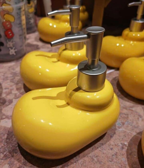 soap dispenser - mickey feet - disneyland paris
