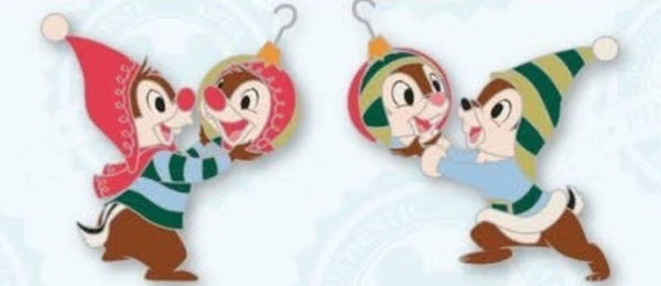Pin set Chip & Dale christmas - december - Disneyland Paris