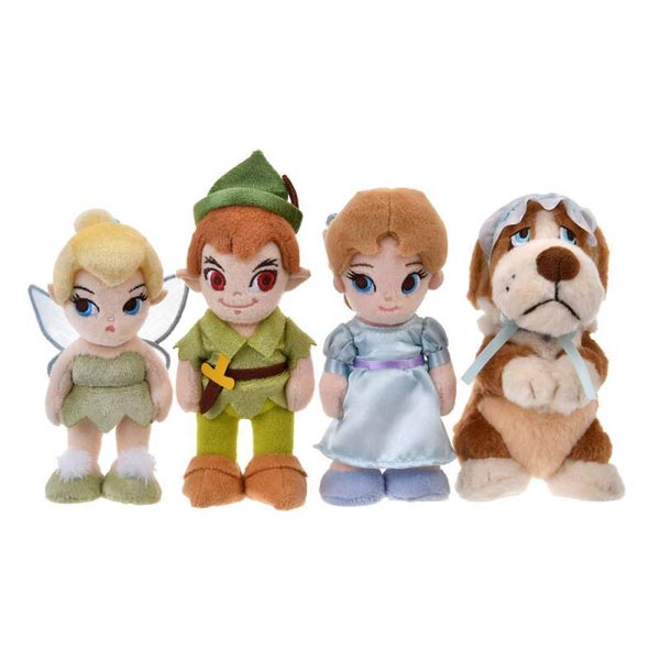 Peter Pan Stands plushies - Disney Japan