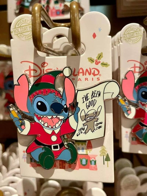 Stitch surprise christmas pin - Disneyland Paris
