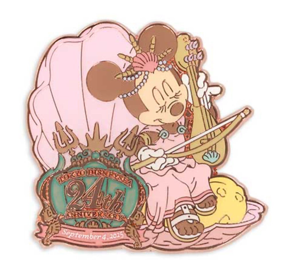 Pin Minnie -  tokyo disney sea 24th anniversary