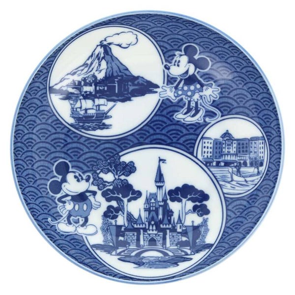 Japanese blue disney plate - Tokyo Disneyland