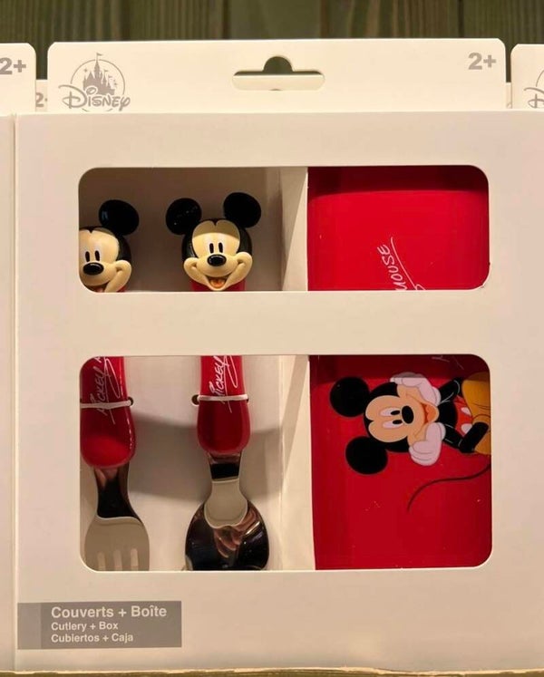 Mickey kids cutlery set + box - Disneyland Paris
