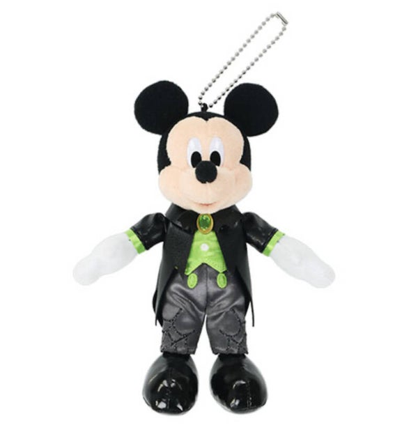 Mickey keychain plush black / green  - Halloween 2025 - Tokyo Disneyland