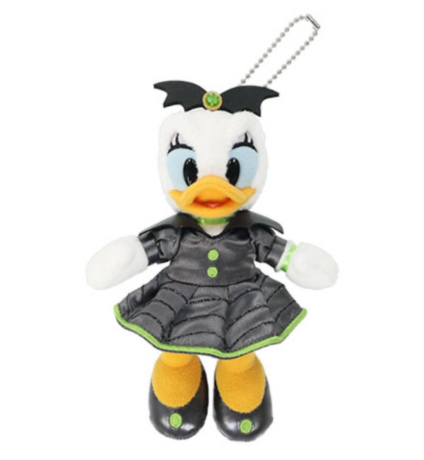 Daisy keychain plush black / green  - Halloween 2025 - Tokyo Disneyland