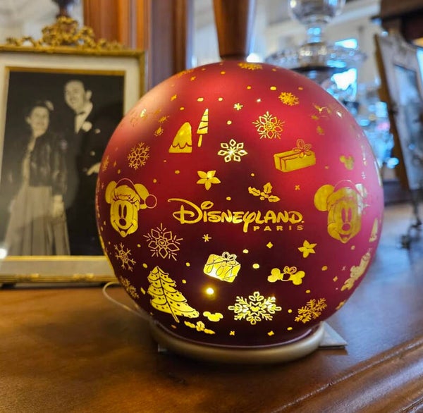 Red Christmas light bulb - Disneyland Paris