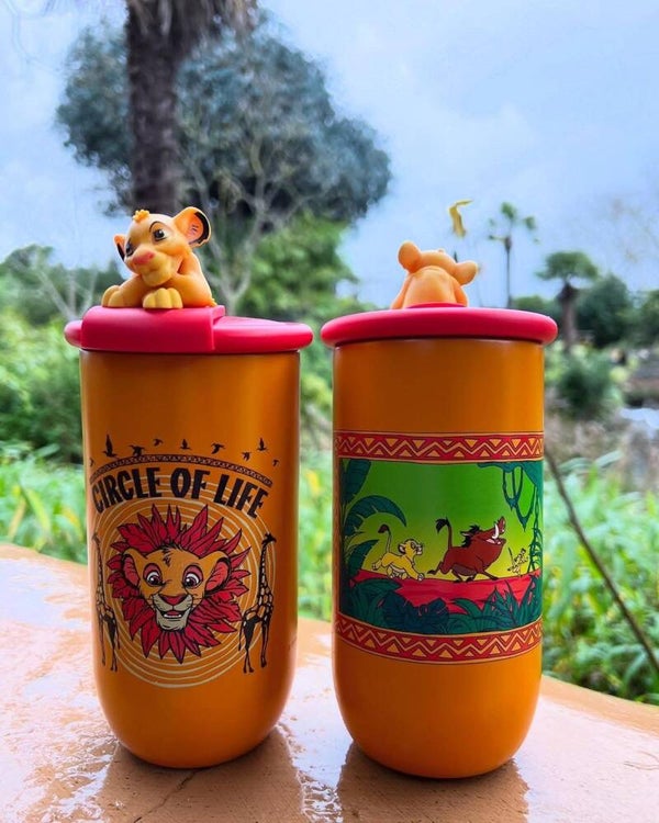 Simba metal tumbler hot / cold drinks - Disneyland Paris