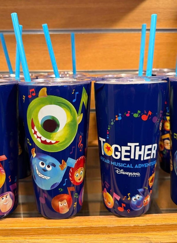 Together a pixar musical adventure metal tumbler - Disneyland Paris