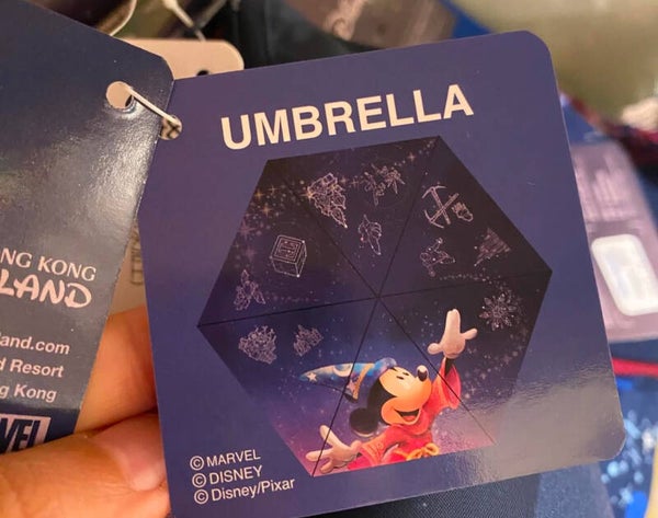 Fantasia mickey Umbrella & small storage bag - Hong Kong Disneyland