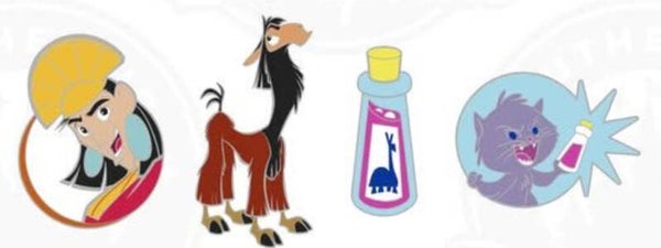 Kuzco booster set 4x pins - October - Disneyland Paris