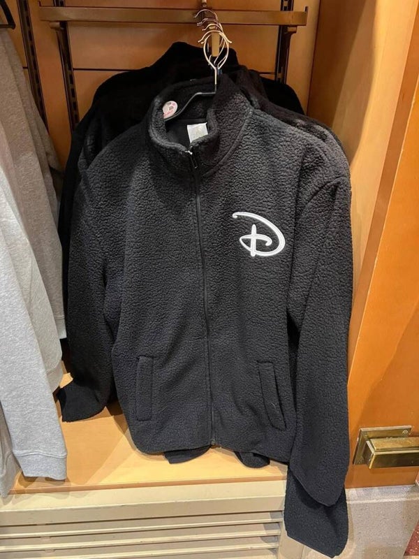 Fluffy black zip up sweater - disneyland Paris