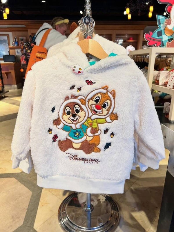 Chip & Dale winter outfit - fluffy snuddie KIDS - Disneyland Paris