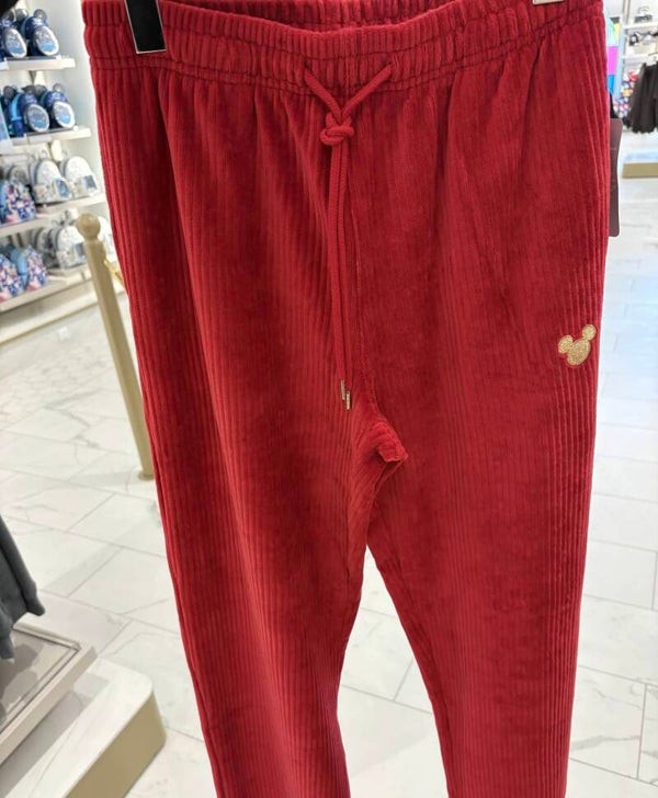Red / gold mickey icon pants - Disneyland Paris