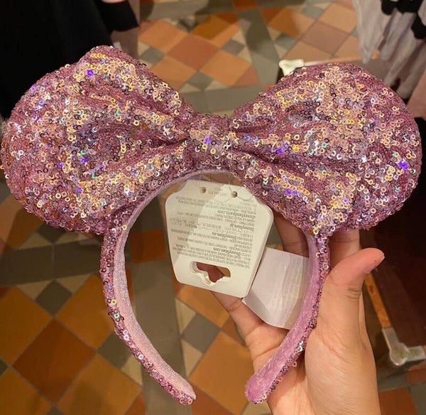 Pink sequin ears - Hong Kong Disneyland