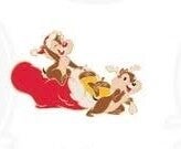 reindeer Chip & Santa Dale pin - Disneyland Paris