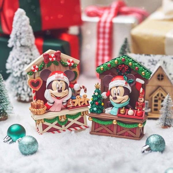 Christmas figurine set Mickey & Minnie Disney Japan