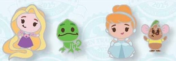 Princess & sidekick pin set - February 2025 - Disneyland Paris