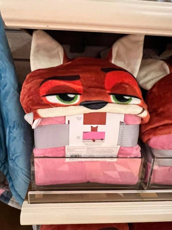 Nick Wilde plaid 150 x 85cm - zootopia 2 - Disneyland Paris