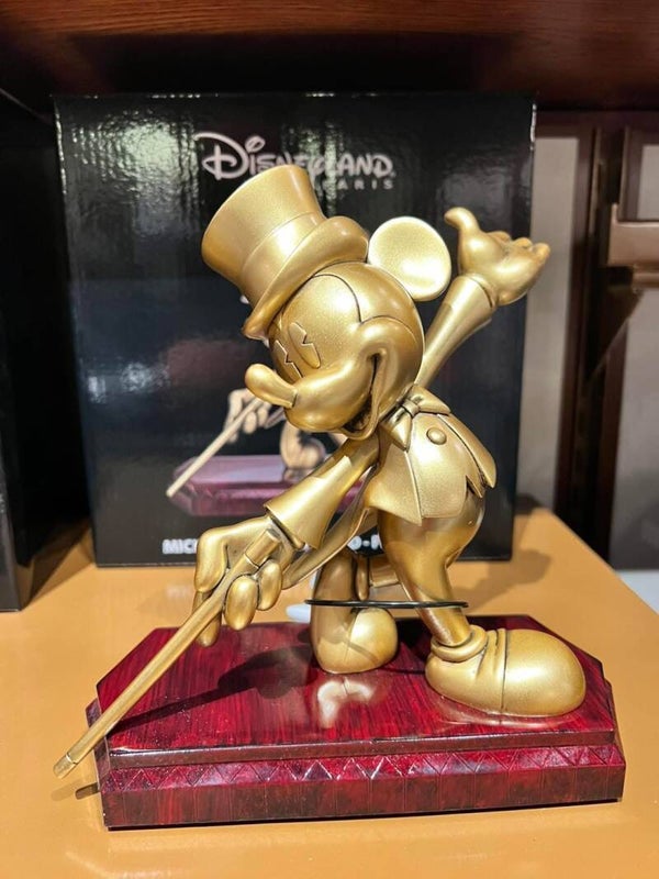 Mickey Mouse figurine gold look -  Mickey's of Hollywood - Disneyland Paris
