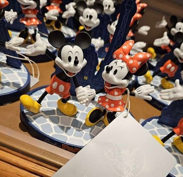 Mickey & Minnie in PARIS small figurine - DISNEYLAND PARIS