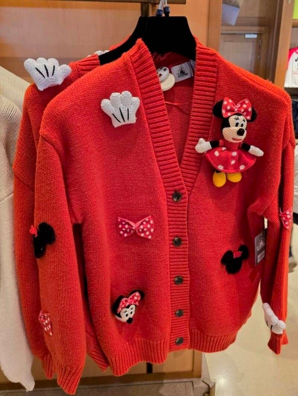Minnie red plushie cardigan - Disneyland Paris