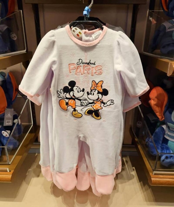 Baby pyjama body pink/white Minnie & Mickey PARIS - Disneyland paris