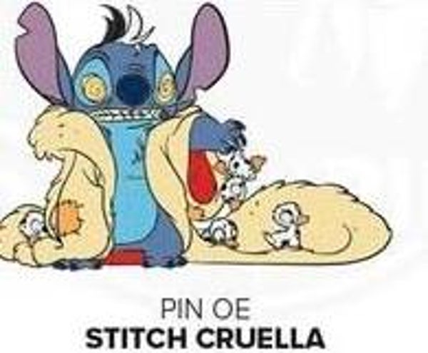 Stitch cruella - pin - March 2025 -Disneyland Paris