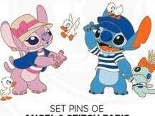 PARIS DUO PIN - Angel & Stitch - Disneyland Paris