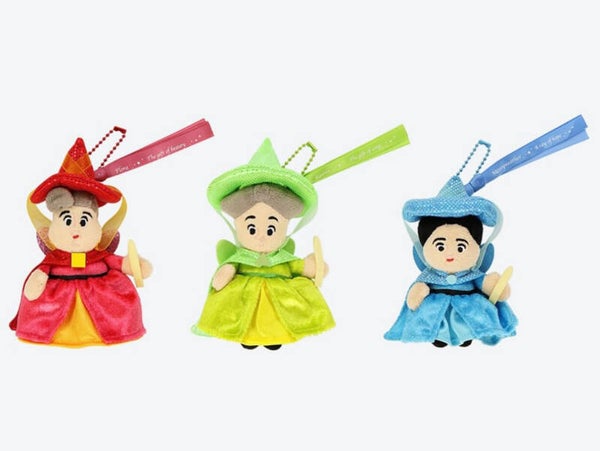 Sleeping beauty fairies - Keychain set - Tokyo Disneyland