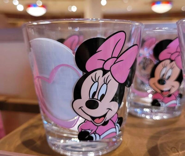 Small minnie glass pink - Disneyland Paris
