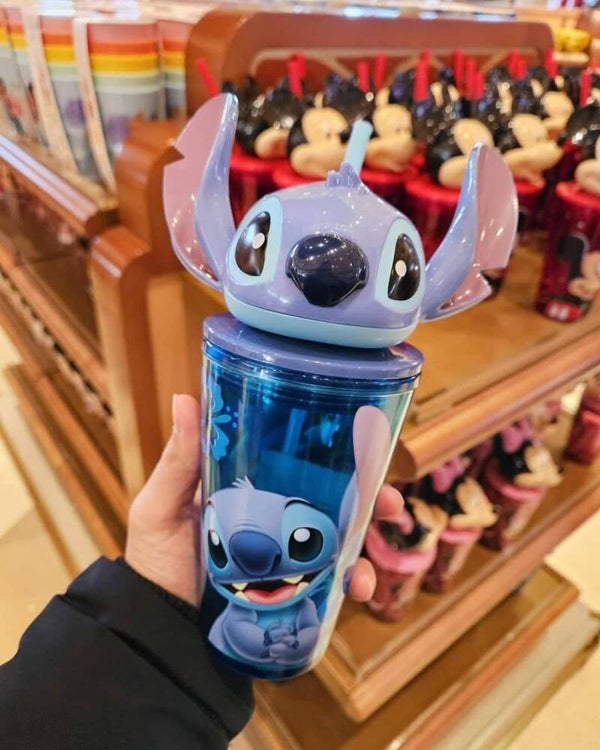 Stitch cup with straw - Disneyland Paris