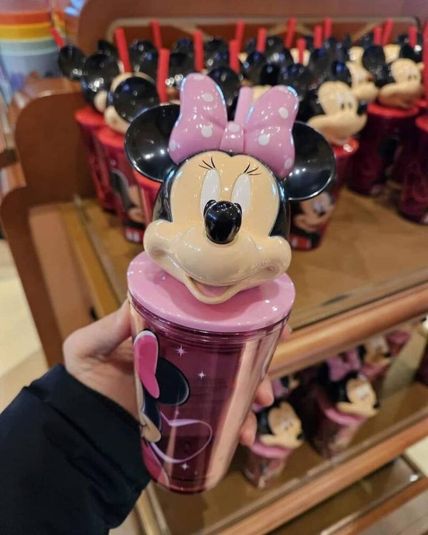 Minnie cup with straw - Disneyland Paris