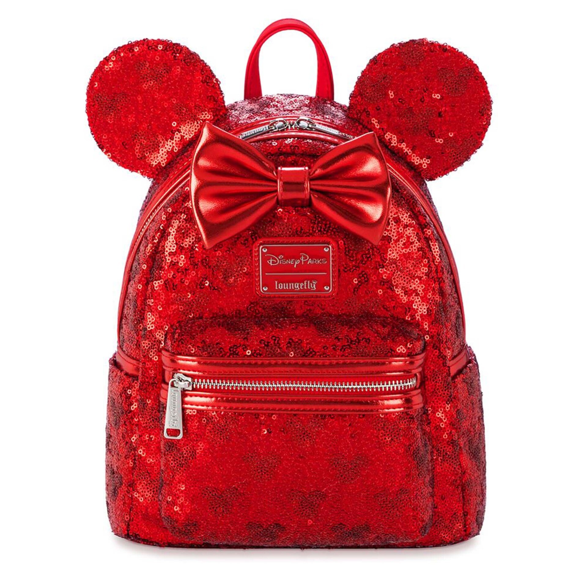 Red sequin loungefly mini backpack - Disneyland Paris