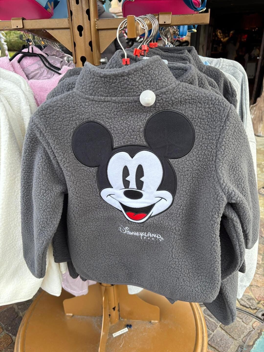 Fluffy mickey sweater KIDS grey - DLP