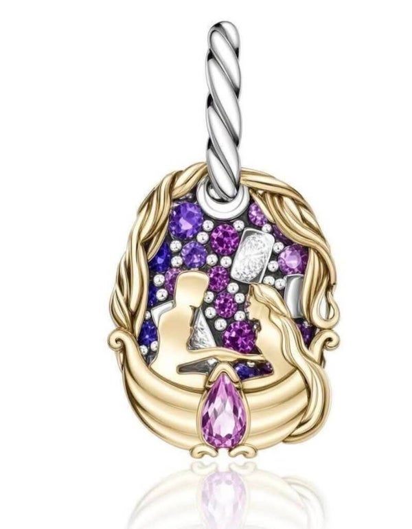 Tangled glitter - pandora charm - parks exclusive - DLP