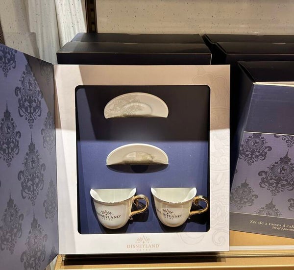 Set of 2 pocelain cups & saucers - DISNEYLAND HOTEL PARIS