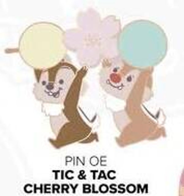 Chip & Dale cherry blossom pin - april - Disneyland Paris